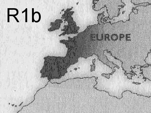 R1b distribution map