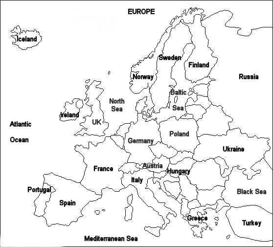Europe map